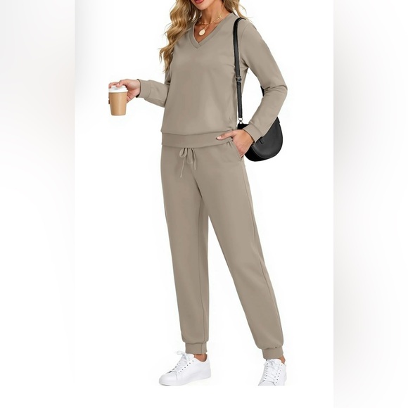 Women's Tan Jumpsuit - Picture 6 of 9